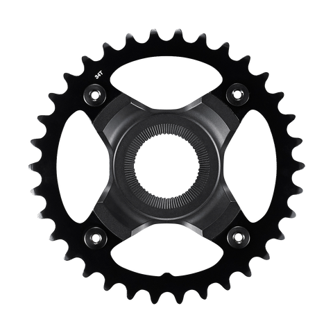 CHAINRING, SM-CRE70-12-B, 36T W/O CHAIN GUARD, CHAIN LINE 53MM, BLACK