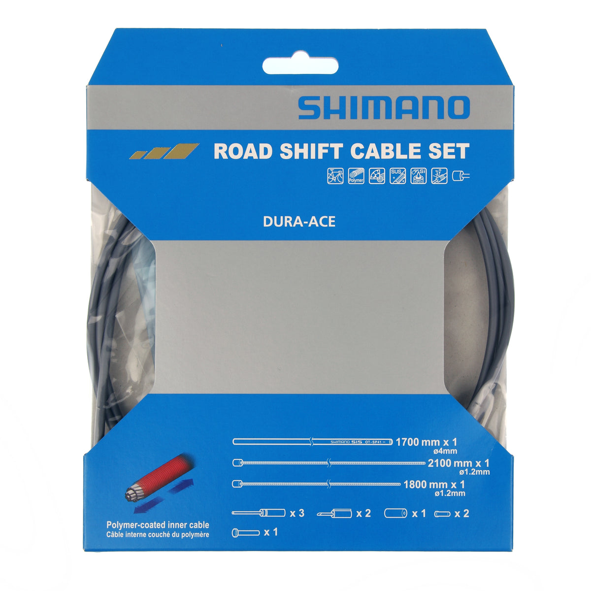 ROAD SHIFT CABLE SET POLYMER- High Tech Gray – Full Suspension Canada
