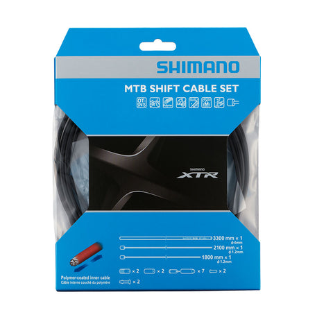 OT-SP41 MTB POLYMER COATED SHIFT CABLE SET-BLACK