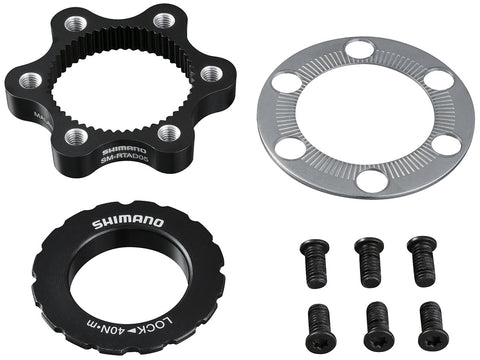 DISC BRAKE ROTOR ADAPTER, SM-RTAD05, ADAPTER FOR INSTALLING A 6-BOLT TYPE DISC ROTOR TO CENTER LOCK SYSTEM HUB/WHEEL