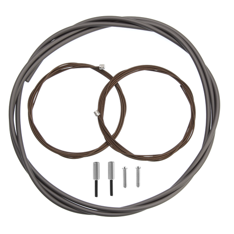 BC-9000 ROAD POLYMER BRAKE CABLE SET- High Tech Gray