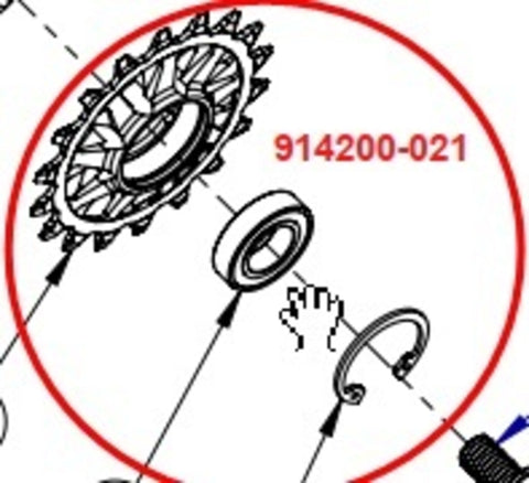 IDLER PULLEY 18T SIGHT OPTIC