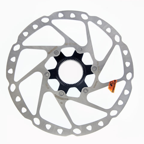 ROTOR FOR DISC BRAKE, SM-RT64, DEORE, M 180MM, W/LOCK RING (External Spline Type)