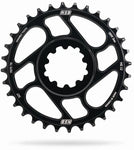 North Shore Billet Variable Tooth Chainring, Direct Mount SRAM, Boost, for Shimano 12 speed drivetrain, Black