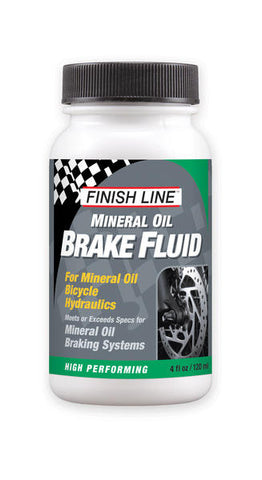 Finish Line Mineral Oil Brake Fluid (4-Ounce Bottle)